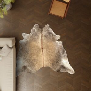 Kuhfell natürlich 220x200 cm Spezial als Wohnzimmer Teppich