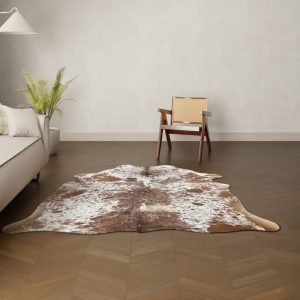 Natürliches Rinderfell Salt and Pepper 200x170 cm Nahaufnahme Fell-Muster