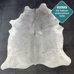 Kuhfell Teppich dunkelgrau Detailansicht natürliche Zeichnung