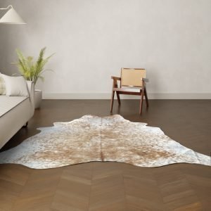 Natürliches Rinderfell Salt and Pepper 250x230 cm Nahaufnahme Fell-Muster