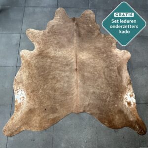 Kuhfell Teppich warmbraun Detailansicht natürliche Zeichnung