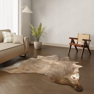 Echtes Kuhfell warmbraun 220x190 cm - Natürliches Rinderfell