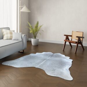 Echtes Kuhfell grau 200x200 cm Klein - Natürliches Rinderfell