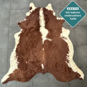 Kuhfell Teppich rotbraun Detailansicht natürliche Zeichnung