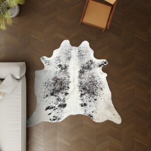 Kuhfell Salt and Pepper 210x190 cm als Wohnzimmer Teppich