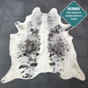 Kuhfell Teppich Salt and Pepper Detailansicht natürliche Zeichnung