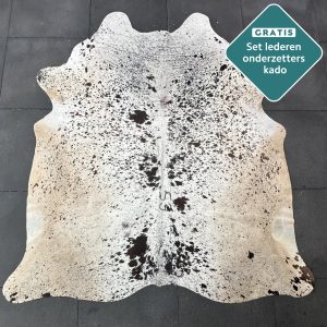 Kuhfell Teppich Salt and Pepper Detailansicht natürliche Zeichnung