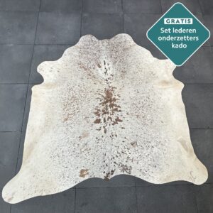 Kuhfell Teppich Salt and Pepper Detailansicht natürliche Zeichnung