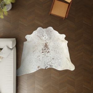 Kuhfell Salt and Pepper 210x200 cm als Wohnzimmer Teppich