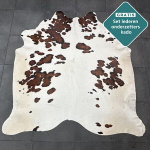 Kuhfell Teppich Tricolor Detailansicht natürliche Zeichnung