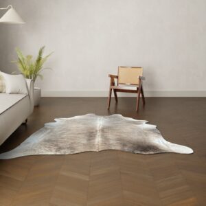 Kuhfell Teppich gestromt natürliche Maserung 210x200 cm