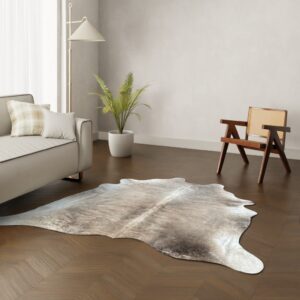 Echtes Kuhfell gestromt 210x200 cm - Natürliches Rinderfell