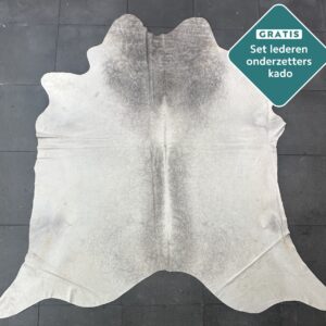 Kuhfell Teppich grau schwarz Detailansicht natürliche Zeichnung