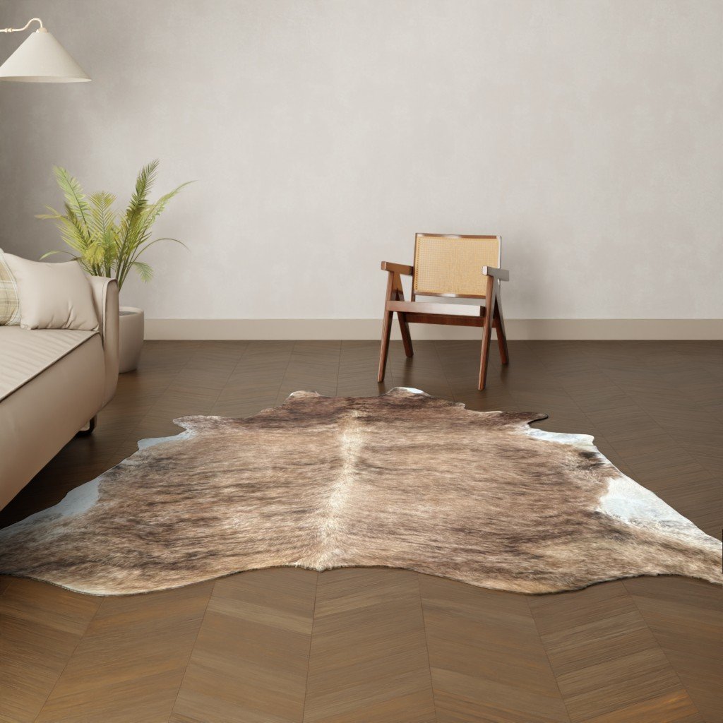 Kuhfell gestromt 210x200 cm als Wohnzimmer Teppich