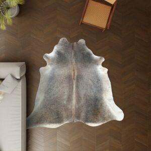 Kuhfell natürlich 220x200 cm Spezial als Wohnzimmer Teppich
