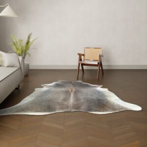 Natürliches Rinderfell natürlich 220x200 cm Nahaufnahme Fell-Muster