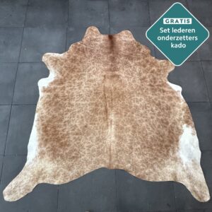 Kuhfell Teppich camel Detailansicht natürliche Zeichnung