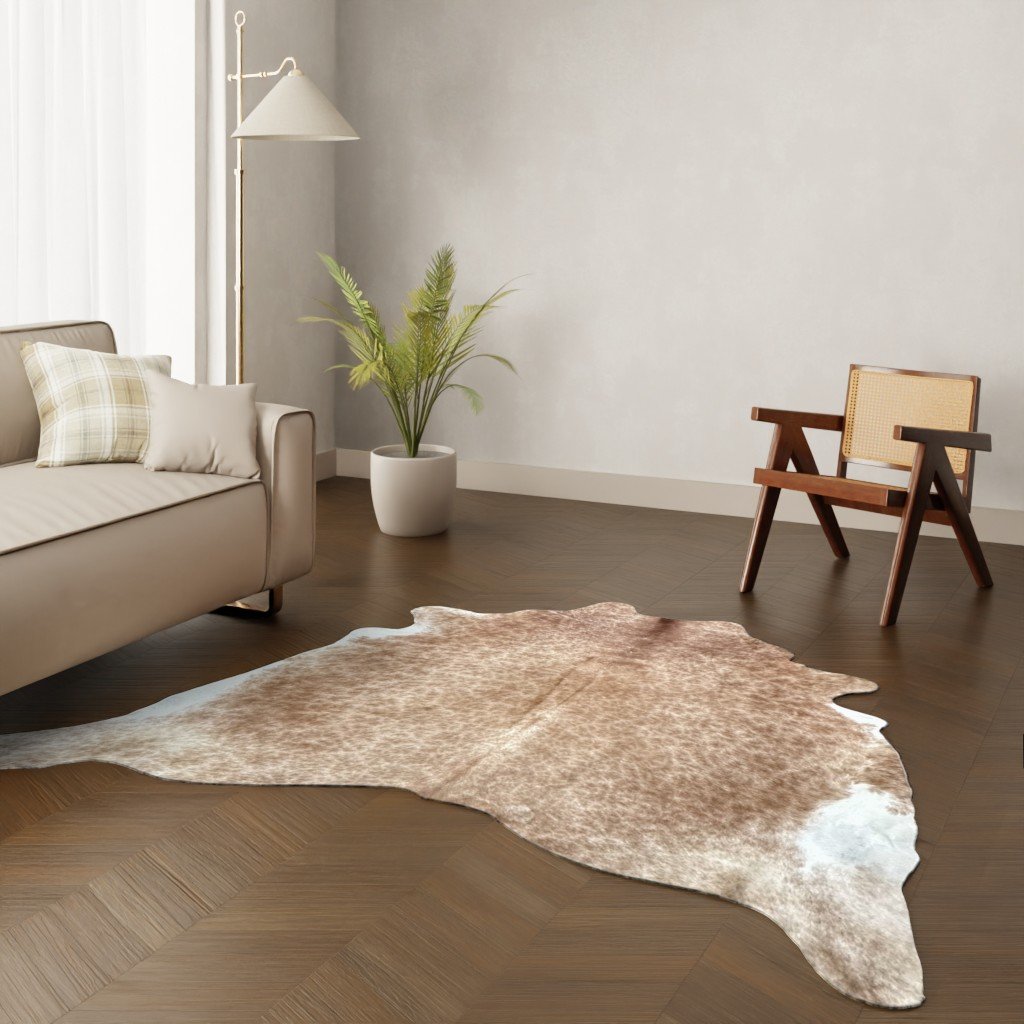 Echtes Kuhfell camel 230x210 cm - Natürliches Rinderfell