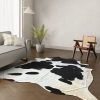 Echtes Kuhfell schwarz-weiss gefleckt 250x220 cm Riesig - Natürliches Rinderfell