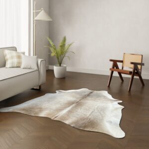 Echtes Kuhfell sandfarben 200x190 cm - Natürliches Rinderfell