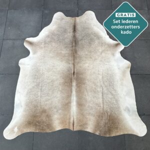 Kuhfell Teppich sandfarben Detailansicht natürliche Zeichnung