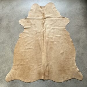 Kuhfell Teppich cognac Detailansicht natürliche Zeichnung