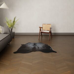 Kalbsfell coffee Nahaufnahme Muster und Textur