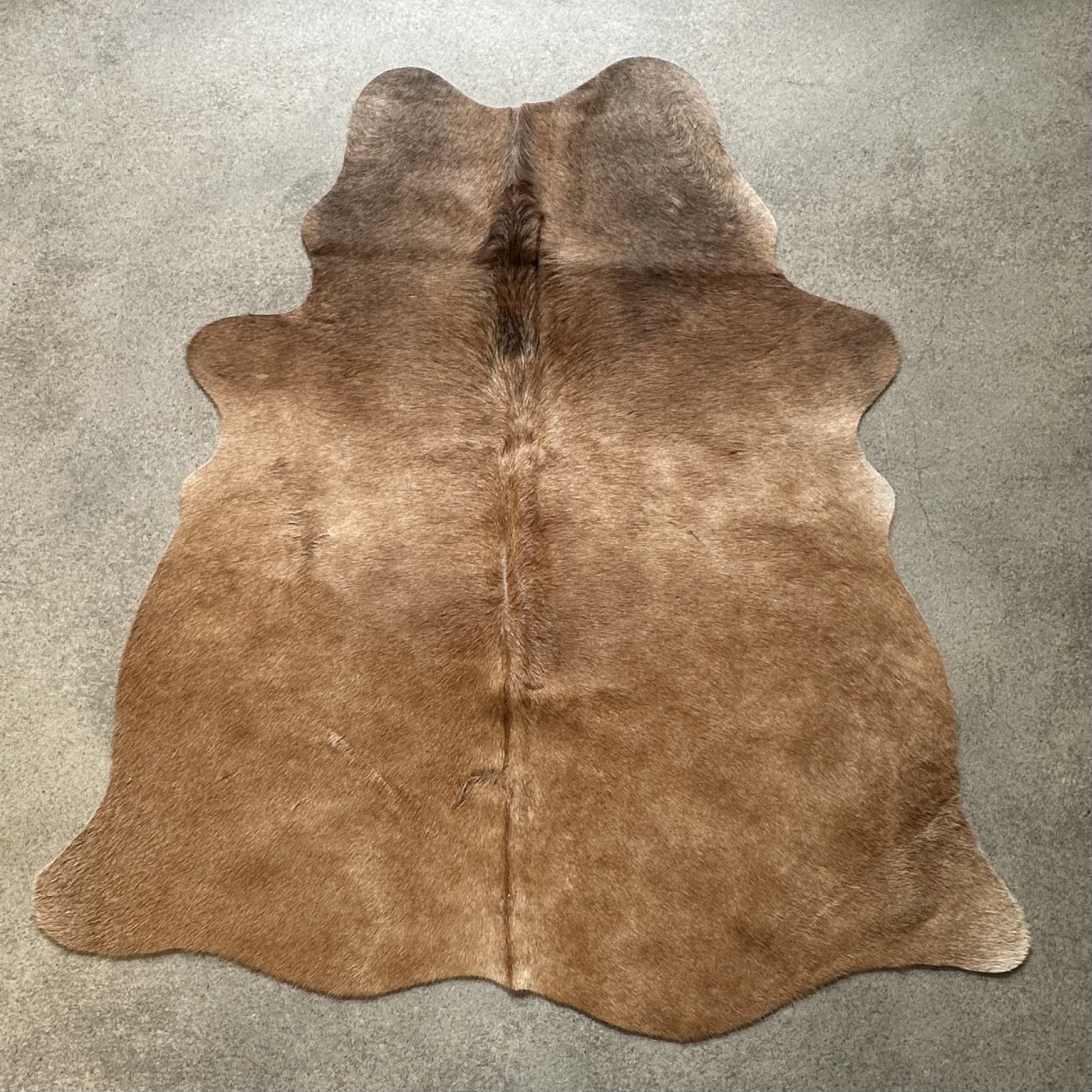 Kleines Kuhfell Teppich braun Detailansicht