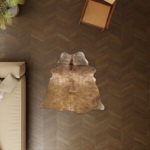 Echtes Mini Kuhfell braun als Dekoration