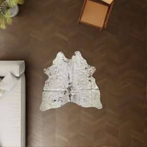 Echtes Mini Kuhfell Salt and Pepper als Dekoration