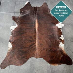 Kuhfell Teppich rotbraun Detailansicht natürliche Zeichnung