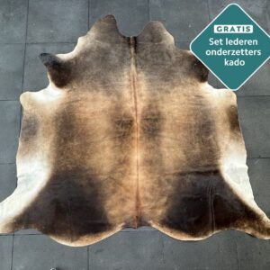 Kuhfell Teppich braun Detailansicht natürliche Zeichnung