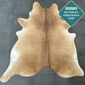 Kuhfell Teppich cognac Detailansicht natürliche Zeichnung