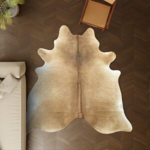 Kuhfell cognac 260x210 cm Riesig als Wohnzimmer Teppich