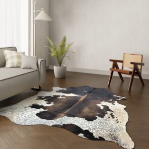 Echtes Kuhfell Tricolor 230x180 cm - Natürliches Rinderfell