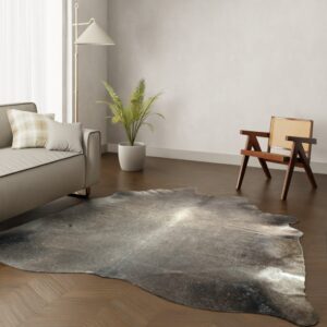 Echtes Kuhfell dunkelbraun 250x220 cm Riesig - Natürliches Rinderfell