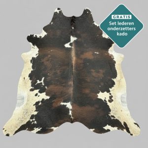 Kuhfell Teppich Tricolor Detailansicht natürliche Zeichnung