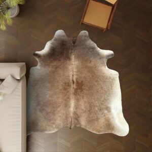 Kuhfell braun 240x200 cm XL Extra groß als Wohnzimmer Teppich