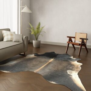 Echtes Kuhfell dunkelbraun 250x220 cm Riesig - Natürliches Rinderfell