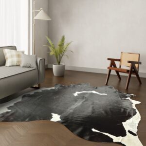 Echtes Kuhfell schwarz-weiss gefleckt 260x210 cm Riesig - Natürliches Rinderfell