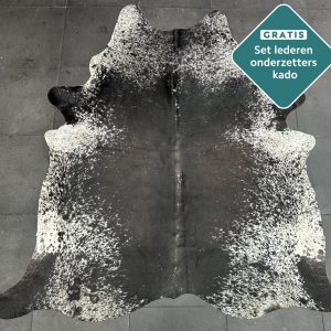 Kuhfell Teppich Salt and Pepper Detailansicht natürliche Zeichnung