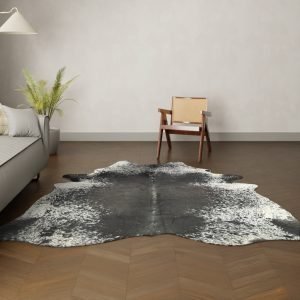 Natürliches Rinderfell Salt and Pepper 250x200 cm Nahaufnahme Fell-Muster