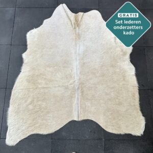 Kuhfell Teppich sandfarben Detailansicht natürliche Zeichnung