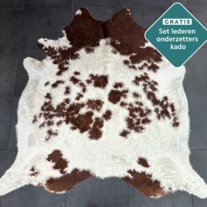 Kuhfell Teppich rotbraun bunt Detailansicht natürliche Zeichnung