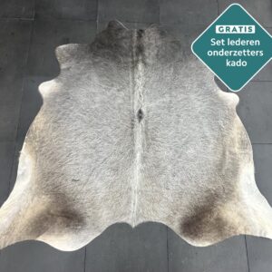 Kuhfell Teppich grau Detailansicht natürliche Zeichnung