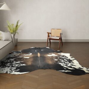 Kuhfell Tricolor 250x190 cm Riesig als Wohnzimmer Teppich