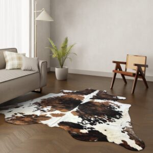 Echtes Kuhfell Tricolor 240x210 cm XL Extra groß - Natürliches Rinderfell