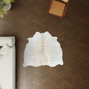 Echtes Mini Kuhfell beige als Dekoration