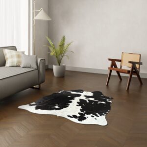 Echtes Kuhfell bunt gefleckt 150x130 cm - Natürliches Rinderfell