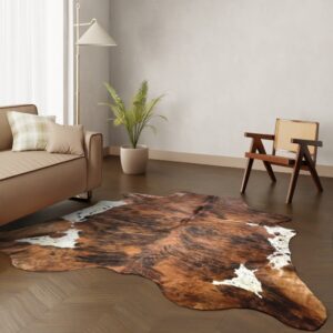 Echtes Kuhfell Tricolor 250x220 cm Riesig - Natürliches Rinderfell